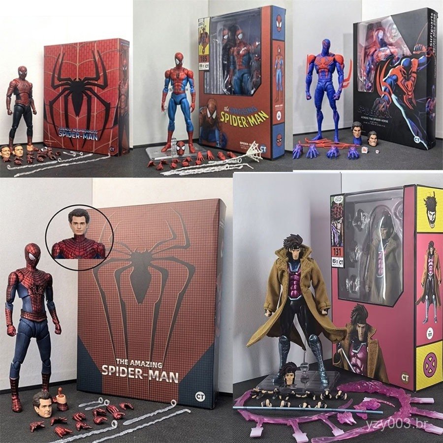 Shf Tobey Maguire Homem-Aranha Sem Volta para Casa Homem de Ferro Sentinela Miles Morales Peter Parker Figura de Ação Ar em Oferta na Shopee