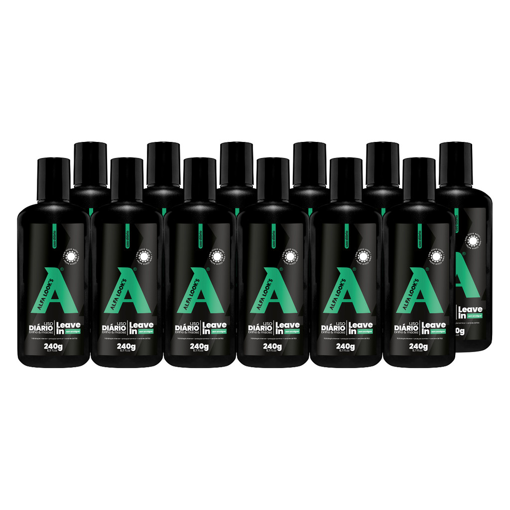 Kit 12 Un Leave-In 240Ml - Alfa Look'S