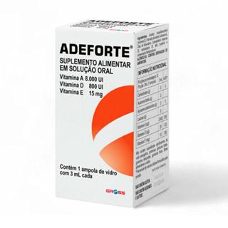 Suplemento Alimentar Adeforte Solução Oral 1 Ampola 3ml Cada em Oferta na Shopee