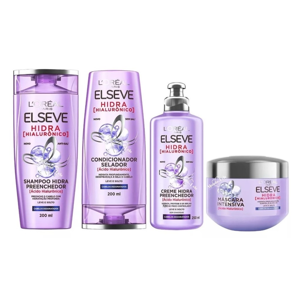 KIT ELSEVE HIDRA HIALURONICO C/4 ITENS