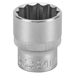 SOQUETE ESTRIADO 1/2POL CRV CLIPS PLASTICO 24MM 1PC // STELS