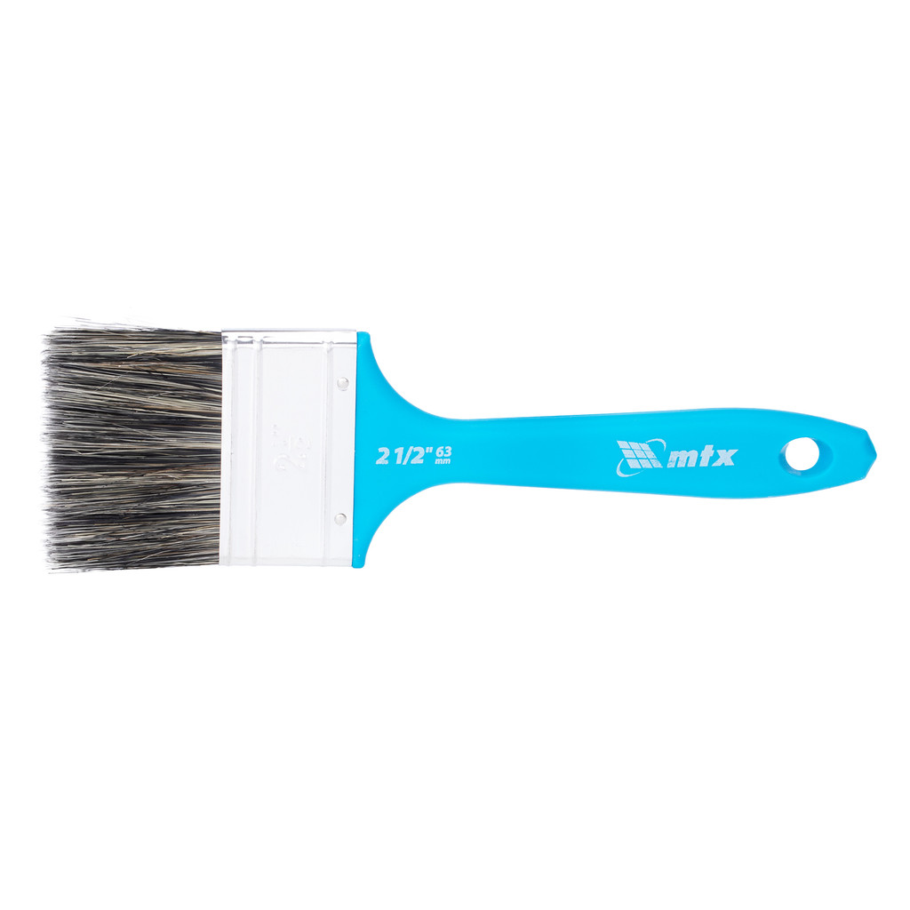 TRINCHA/PINCEL 2 1/2, PARA TINTAS LATEX E ACRILICAS, CERDAS MISTAS, CABO DE PLASTICO, 1PC // MTX em Oferta na Shopee