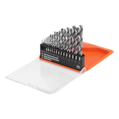 JOGO DE BROCAS PARA METAL, 1-10 MM 0,5 MM, HSS, CILINDRICA, CAIXA PLASTICA, 19 PCS//SPARTA
