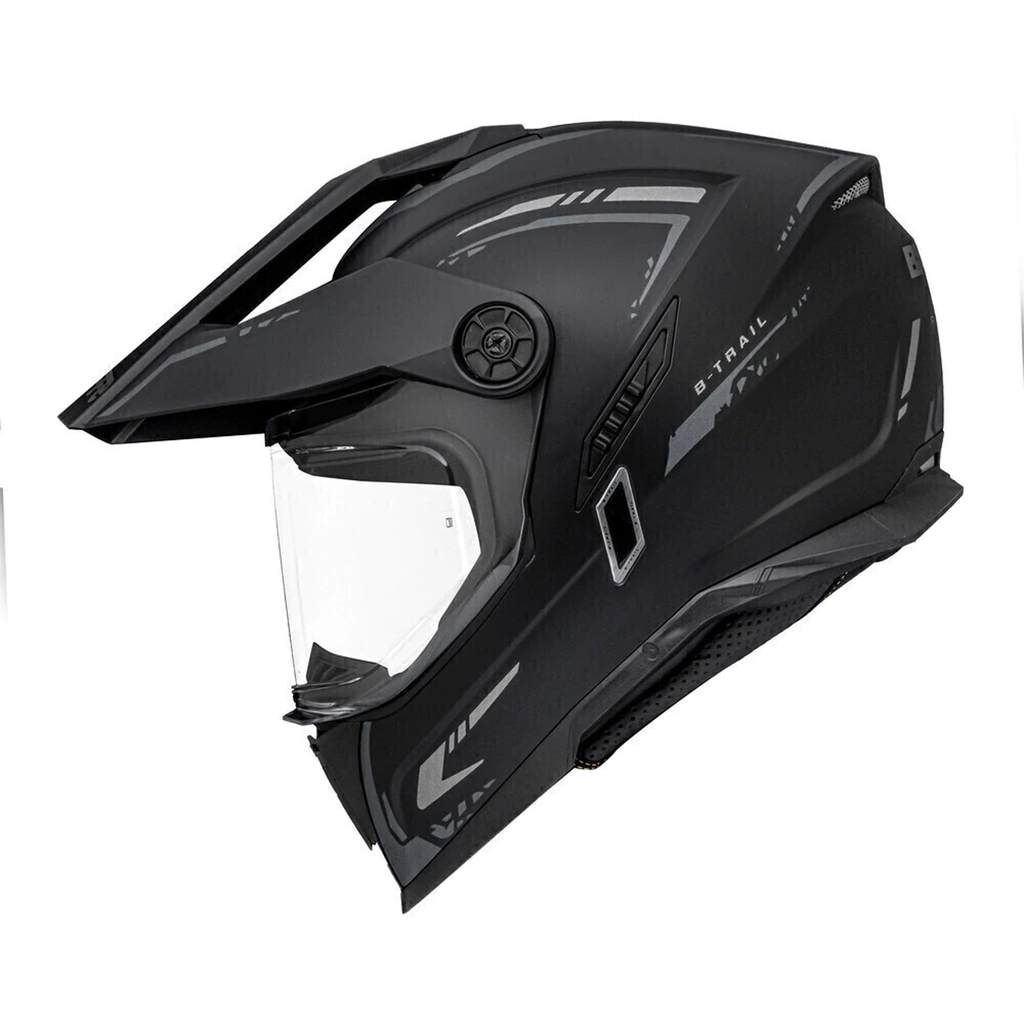 Capacete Bieffe B-trail Authentic Preto Fosco Grafite Trail
