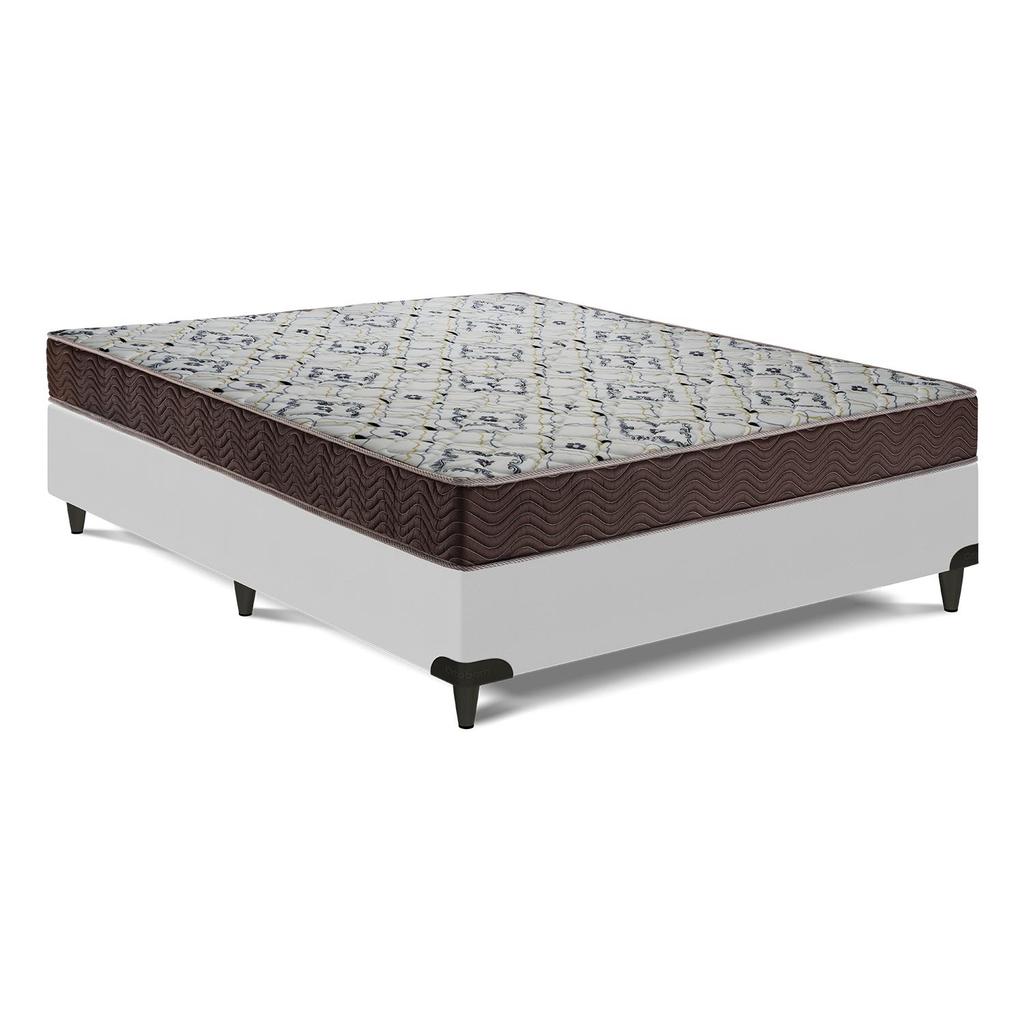 Cama Box e Colchão Iso 150 D45 -Viúva (128x188)- Ortobom em Oferta na Shopee