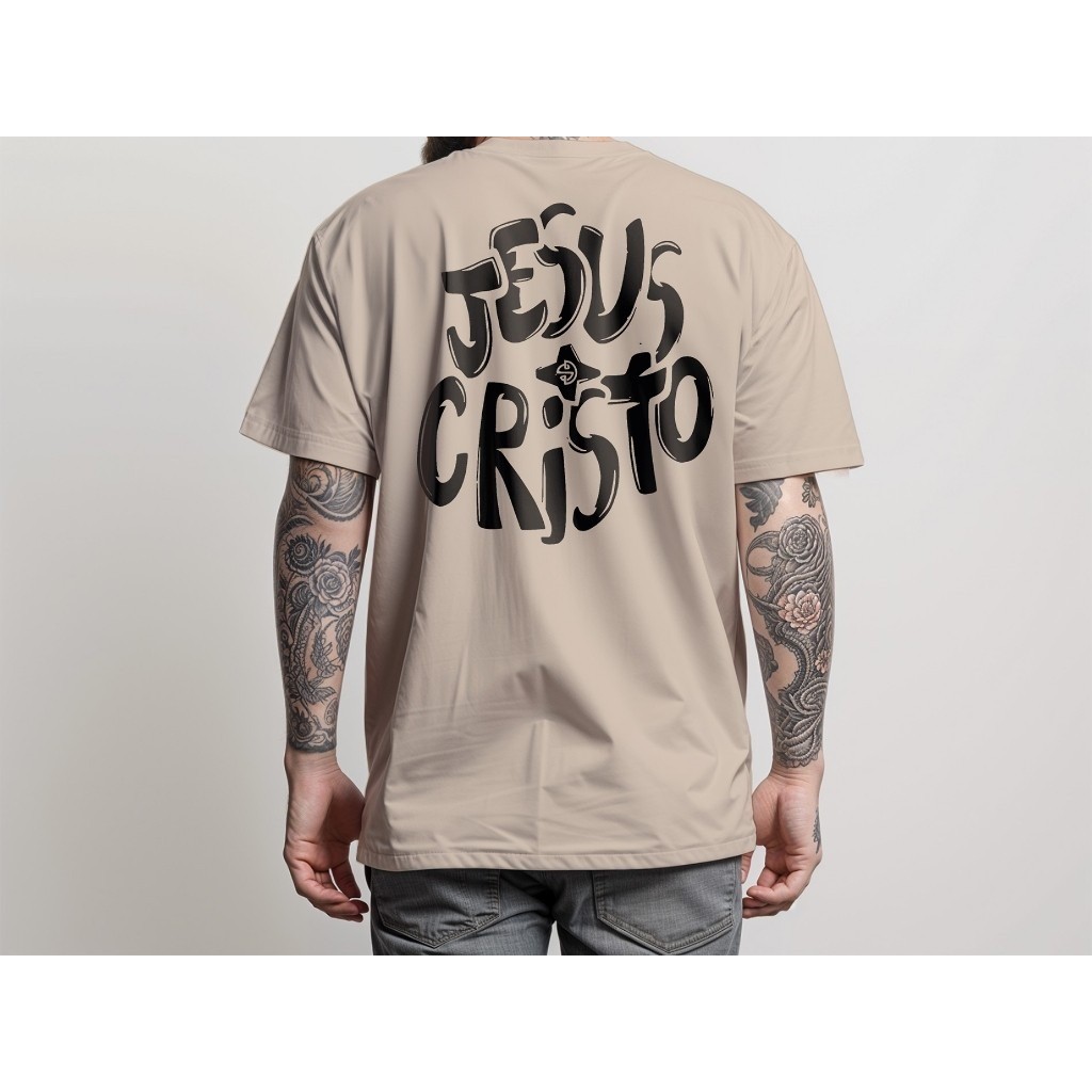 2024 T-Shirt Masculina Camiseta JESUS CRISTO DIVERSE ESTILOS Manfinity Camisa 100% Algodão Street Wear Nova