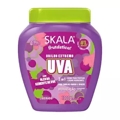 Creme para Pentear + Creme Hidratante Skala Frutástica Brilho Extremo Uva 1kg