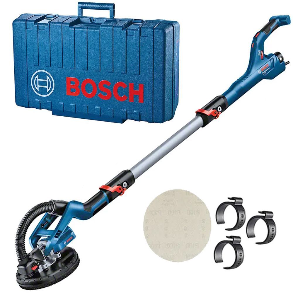 Lixadeira Profissional Telescópica de Parede e Teto 550W Girafa Bosch GTR 550 Com Maleta