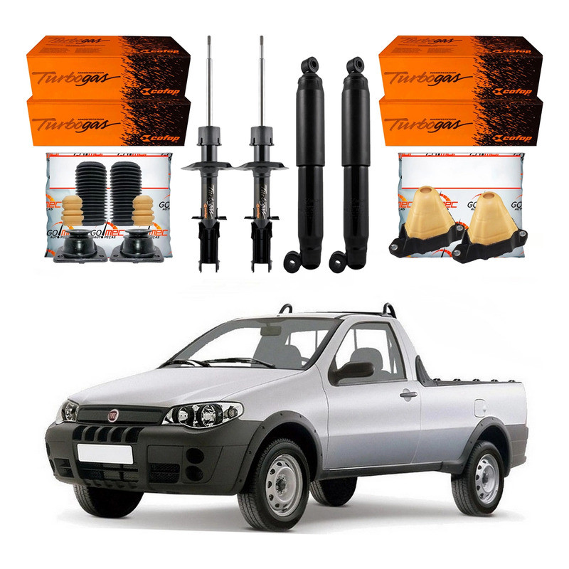 Kit Amortecedor Dianteiro Traseiro Strada 1.4 2005 A 2012 em Oferta na Shopee