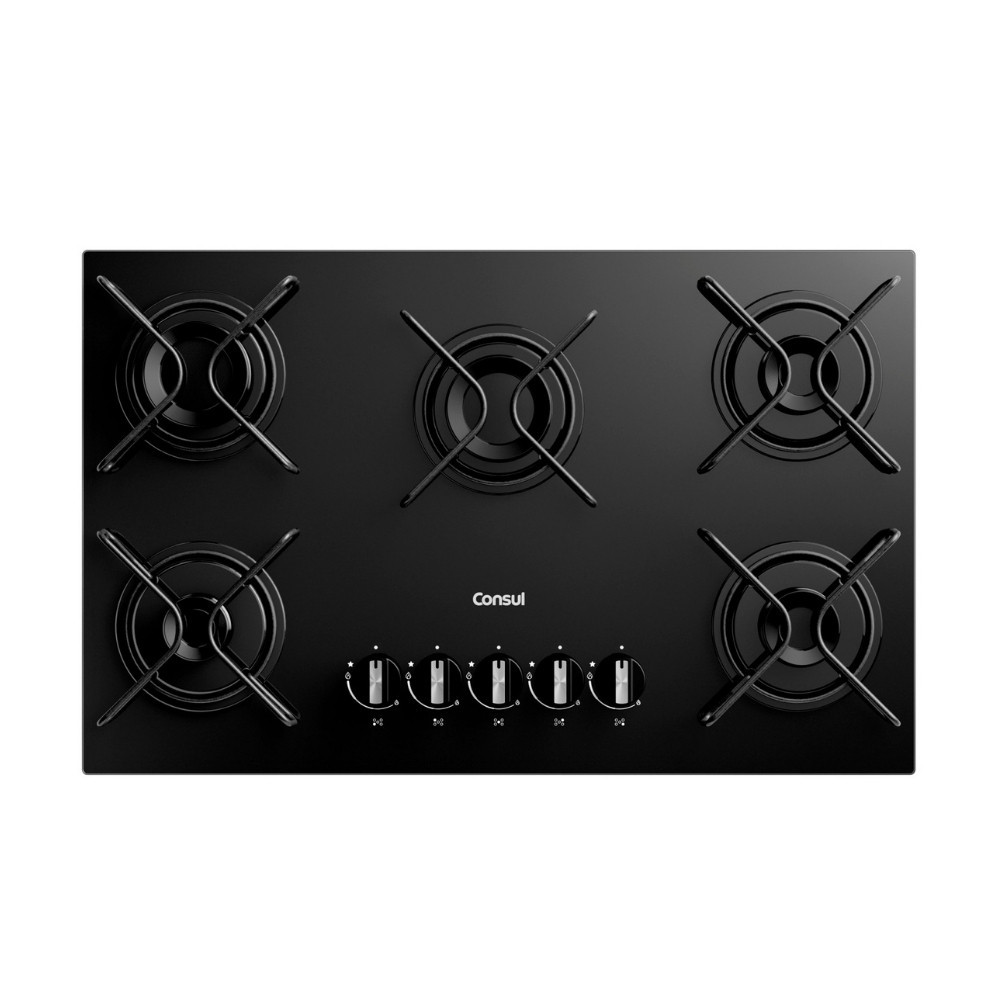 Cooktop Consul 5 Bocas CD075BE em Oferta na Shopee