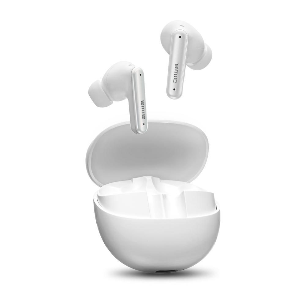 Fone de Ouvido Eardbud AIWA AWS-EB-04-W Bluetooth IPX4 ANC 26 Horas de bateria em Oferta na Shopee