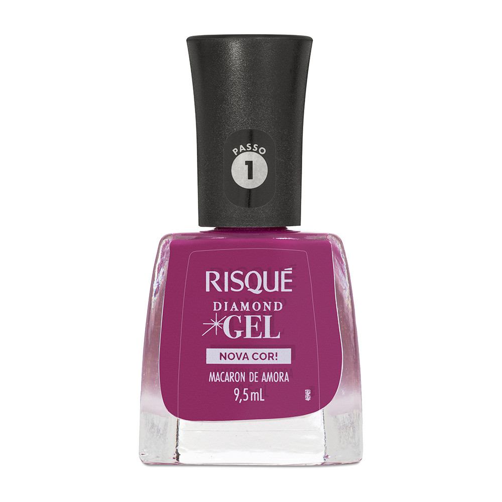 Esmalte Roxo Risqué Diamond Macaron de Amora Cremoso 9,5 ml