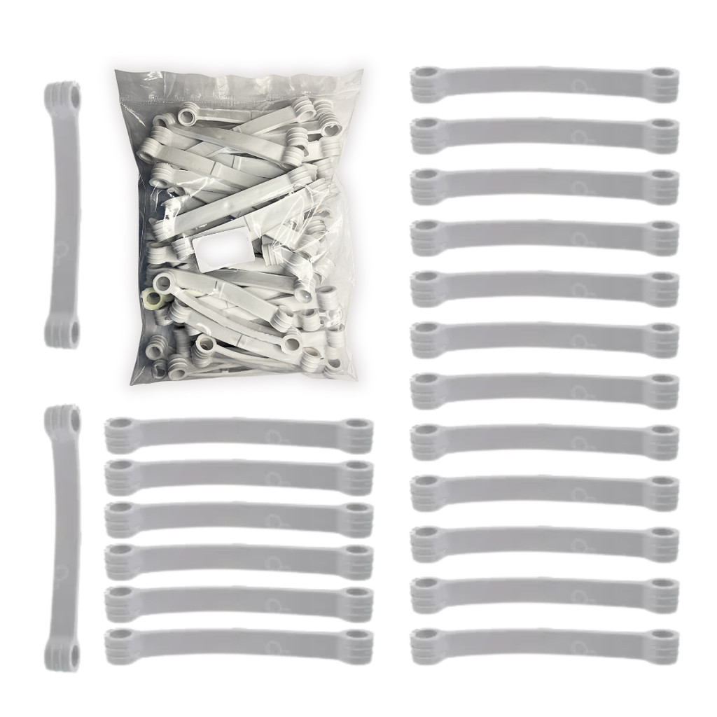 Kit 20 Tirantes Branco Compatível Brastemp Consul E Mondial