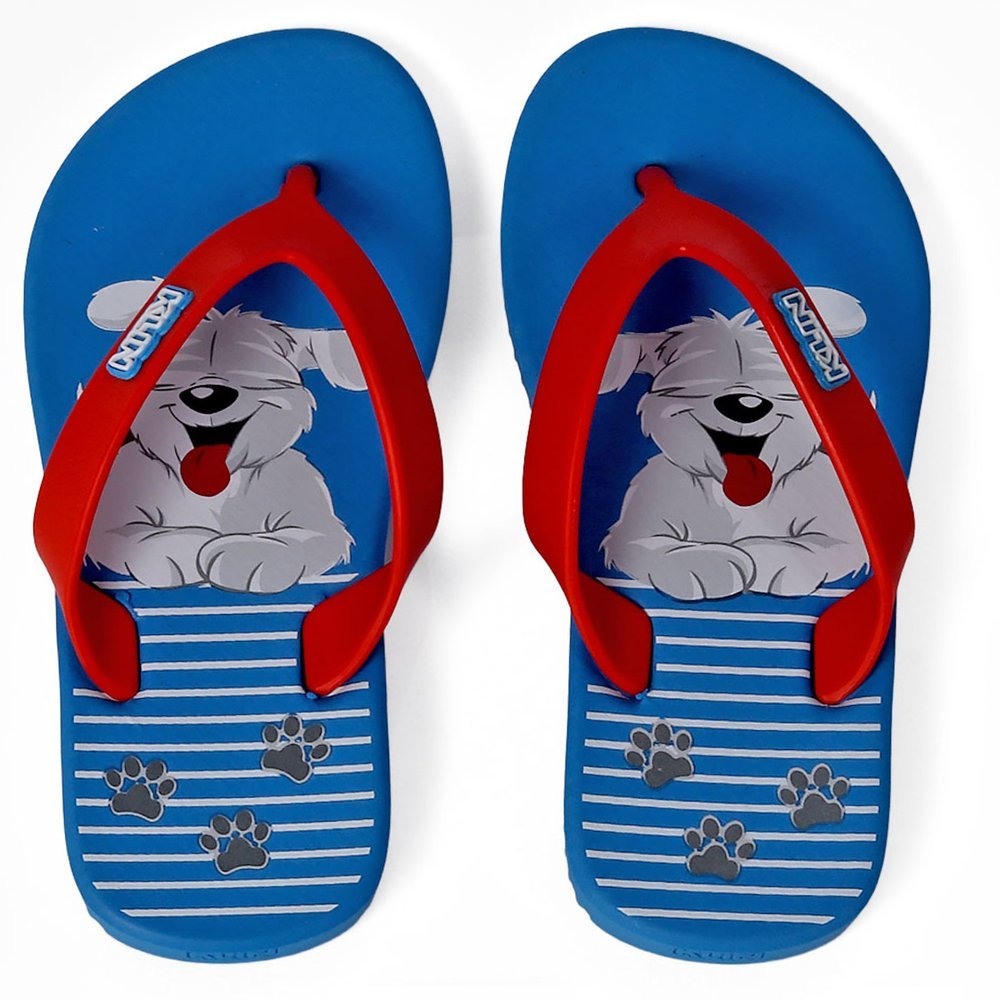 Chinelo Klin Infantil Menino Unissex Cachorro Azul Vermelho Original Super Leve Confortável Verão em Oferta na Shopee