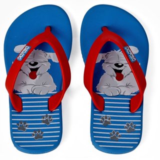 Chinelo Klin Infantil Menino Unissex Cachorro Azul Vermelho Original Super Leve Confortável Verão em Oferta na Shopee