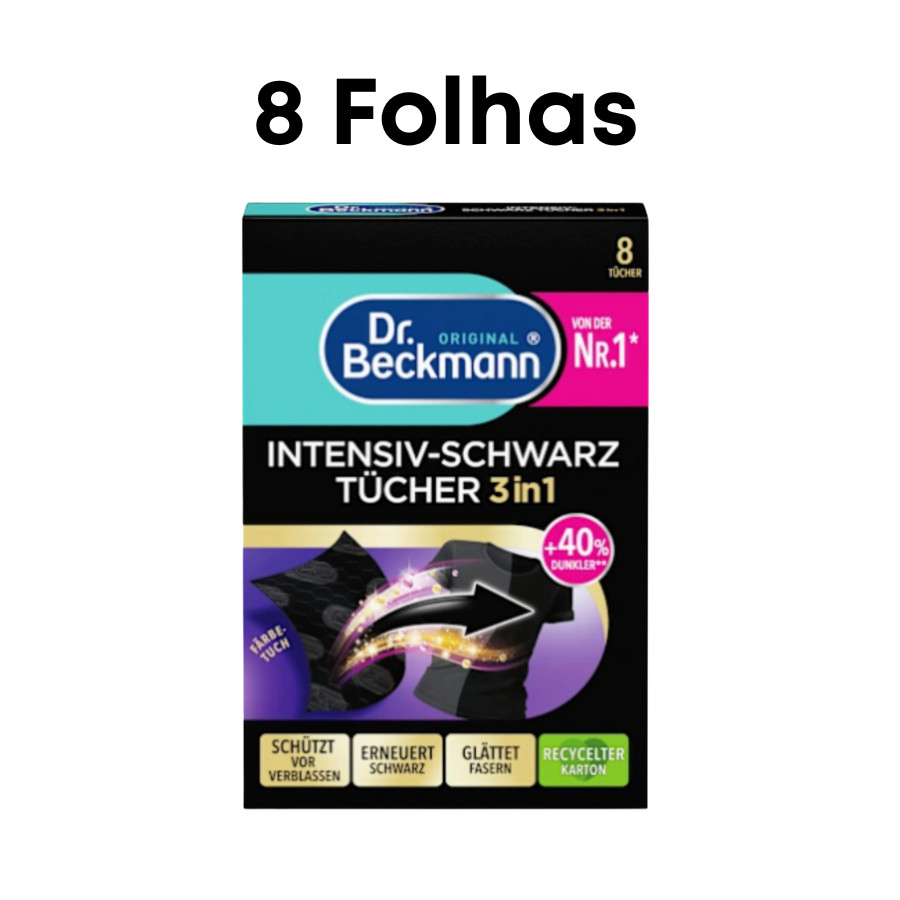 Dr. Beckmann Panos pretos intensivos para um preto intenso e fibras lisas 8 folhas em Oferta na Shopee