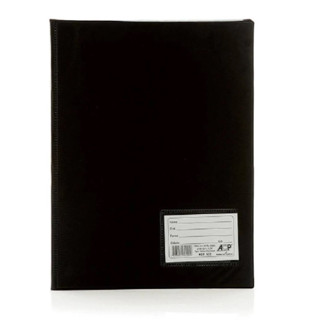 Pasta Catálogo Preta com 50 Envelopes Plásticos Finos cada - ACP- Tamanho A4 em Oferta na Shopee