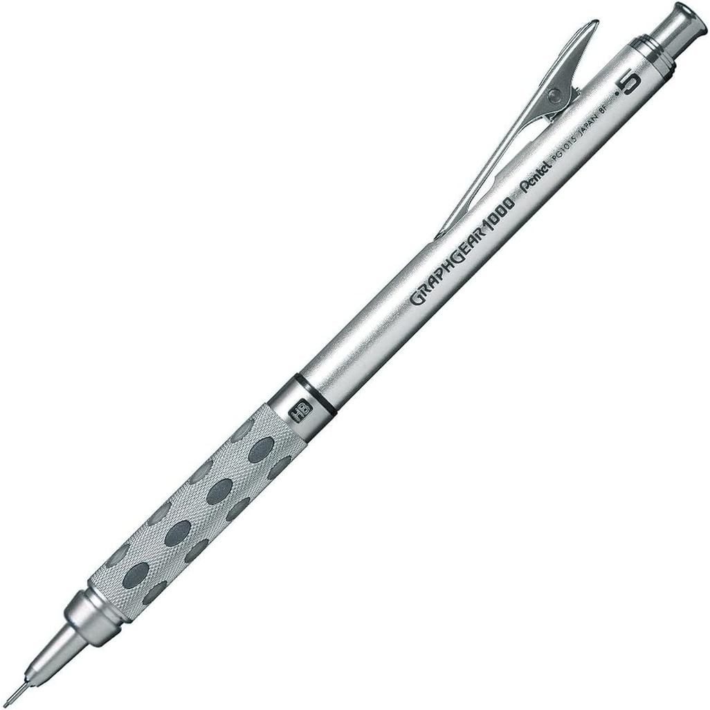 Pentel Lápis Mecânico Graph Gear 1000 PG1015 05mm Prata
