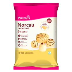 Cobertura Chocolate Branco Fracionado Norcau 1,01kg Puratos