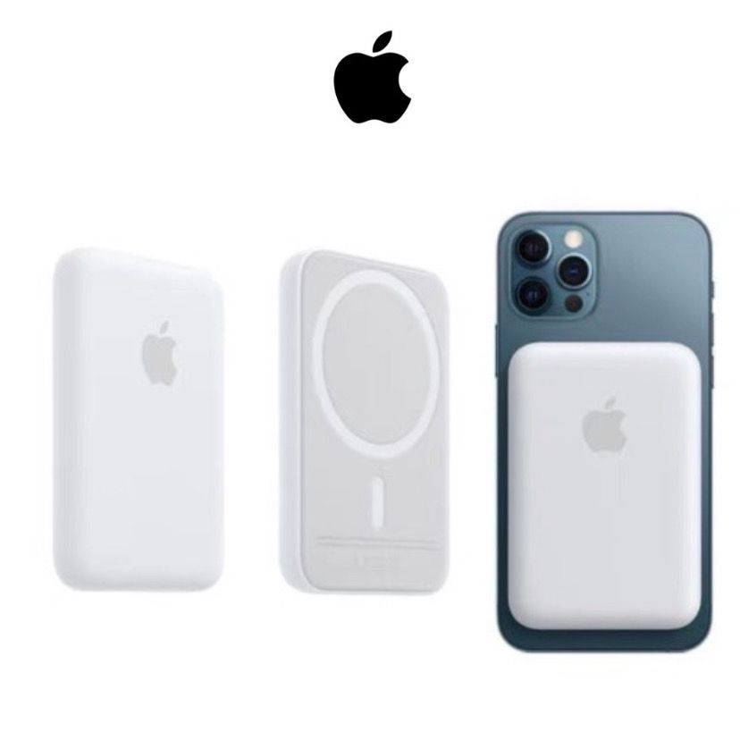Carregador Portátil Indução iPhone Magsafe Apple Sem fio Bateria Carga
