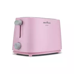 Torradeira Rosa Britânia 6 níveis de Tostagem 750W BTR04RS 220V