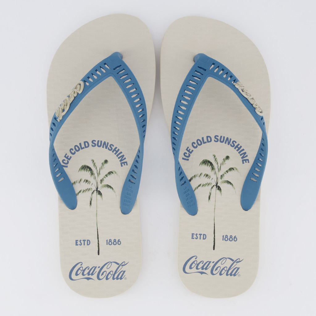 Chinelo Coca Cola Tropic Off White