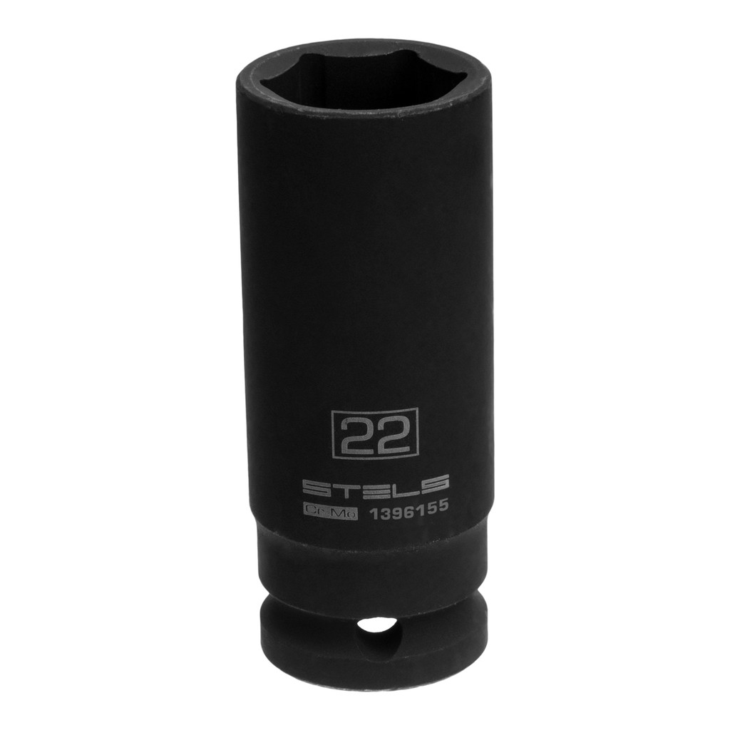 SOQUETE DE IMPACTO LONGO ENCAIXE 1/2POL., 22MM, 1PC // STELS em Oferta na Shopee