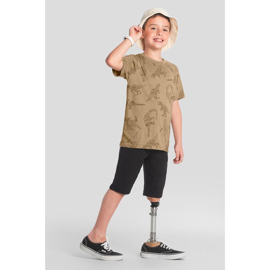 Camiseta infantil menino de dinossauro Brandili