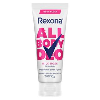 Desodorante Corporal em Creme para Partes Íntimas e Mais Rexona All Body Deo Wild Rose 75g em Oferta na Shopee