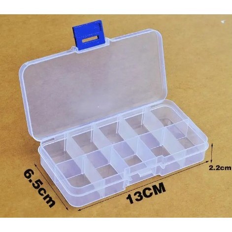 Caixa Porta Acessórios 10 Divisórias Fixas Para Pesca em Oferta na Shopee