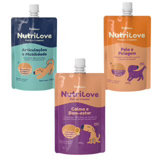 Nutrilove Petisco Cremoso e Funcional para Cães e Gatos 100g em Oferta na Shopee