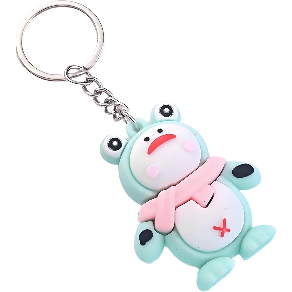 Bonito Kawaii Sapo Chaveiro Bolsa Charme-Para Mochilas Natal Mulheres . Presente De Aniversário