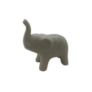 Elefante Decorativo de Cerâmica - Branco - 7cm - 1 unidade - Rizzo em Oferta na Shopee