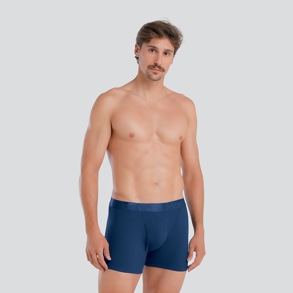 CUECA BOXER CANELADA COM ABERTURA FRONTAL · foto 2
