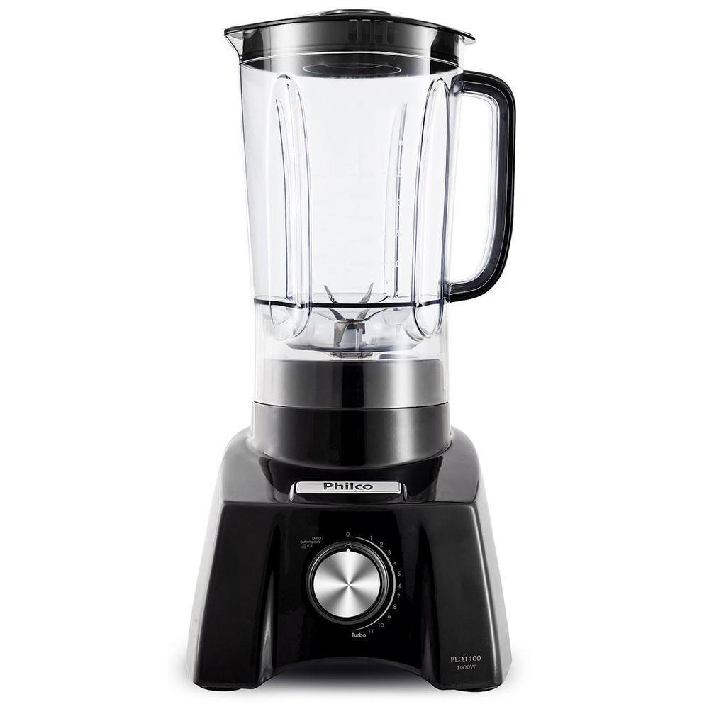 Liquidificador Philco PLQ1400P Preto Tritan Turbo 11 Velocidades 110V em Oferta na Shopee