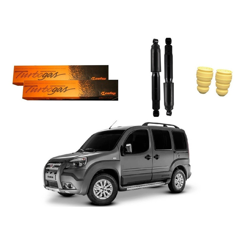 Kit Amortecedor Traseiro, Doblo Adventure 1.8 2011 A 2019