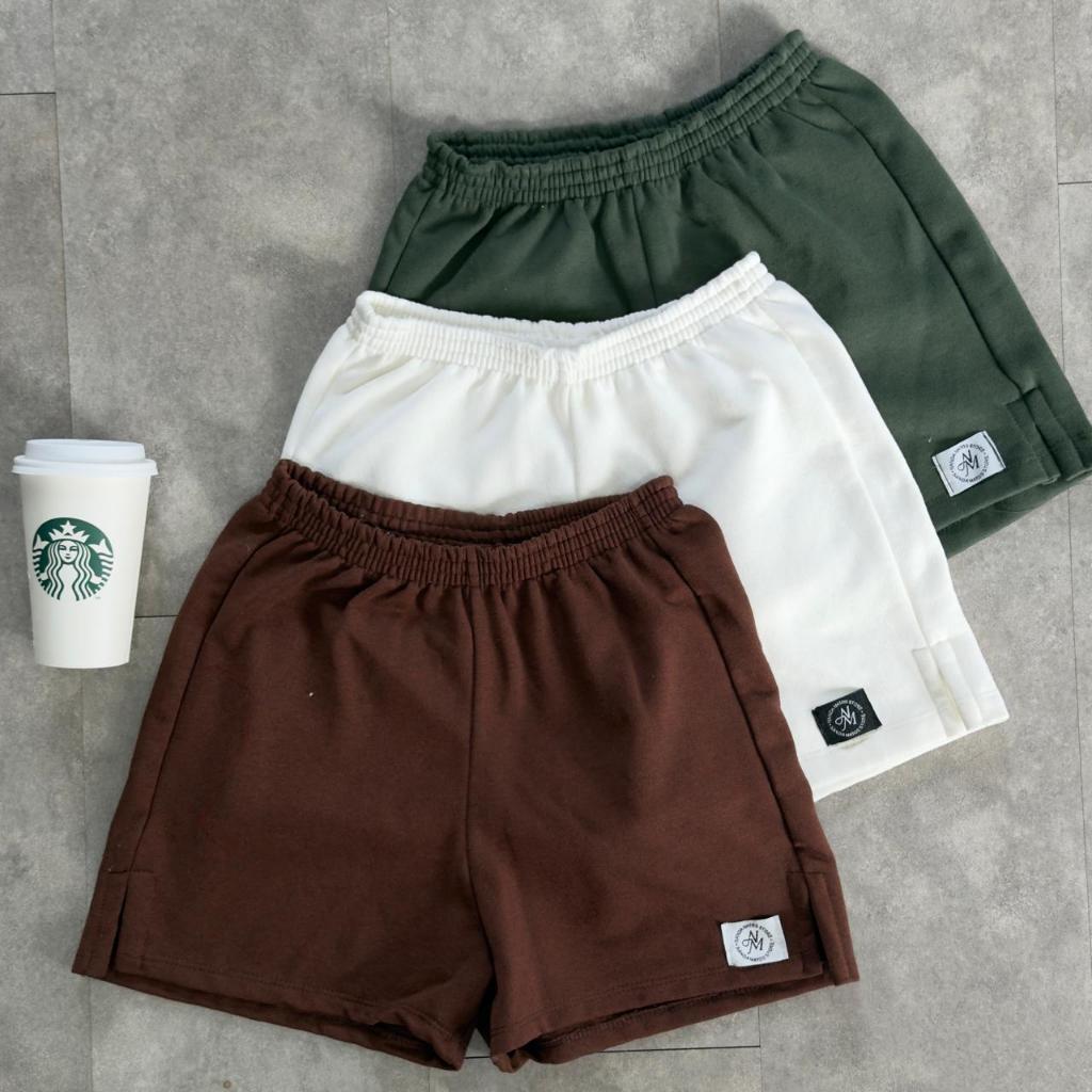 KIT 3 short feminino moletom bermuda feminina com fenda lateral short basico feminino bermuda academia short para treino em Oferta na Shopee