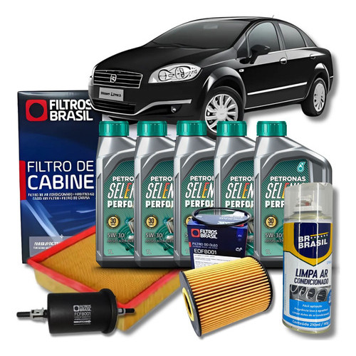 Kit Revisao Linea 1.8 16v E-torq 2012 2013 2014 2015 2016
