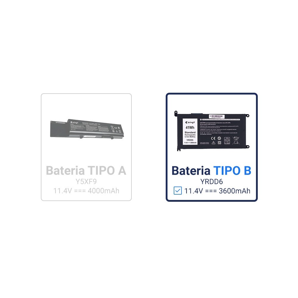 Detalhes do Bateria para Notebook Dell Inspiron 15-5590
