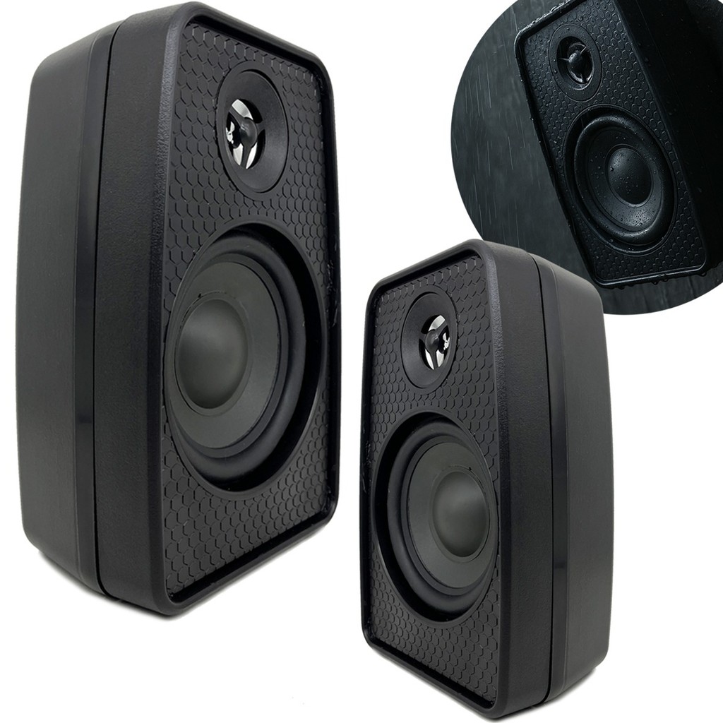 Kit 2 Caixa De Som Ambiente 70w Parede/teto Resistente Leson