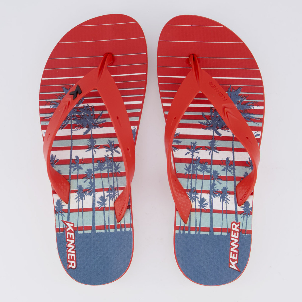 Chinelo Kenner Summer Aloha Vermelho em Oferta na Shopee