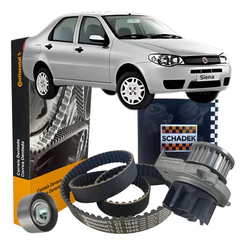 Kit Correia Dentada Tensor Bomba Dagua Siena Fire 1.0 8v