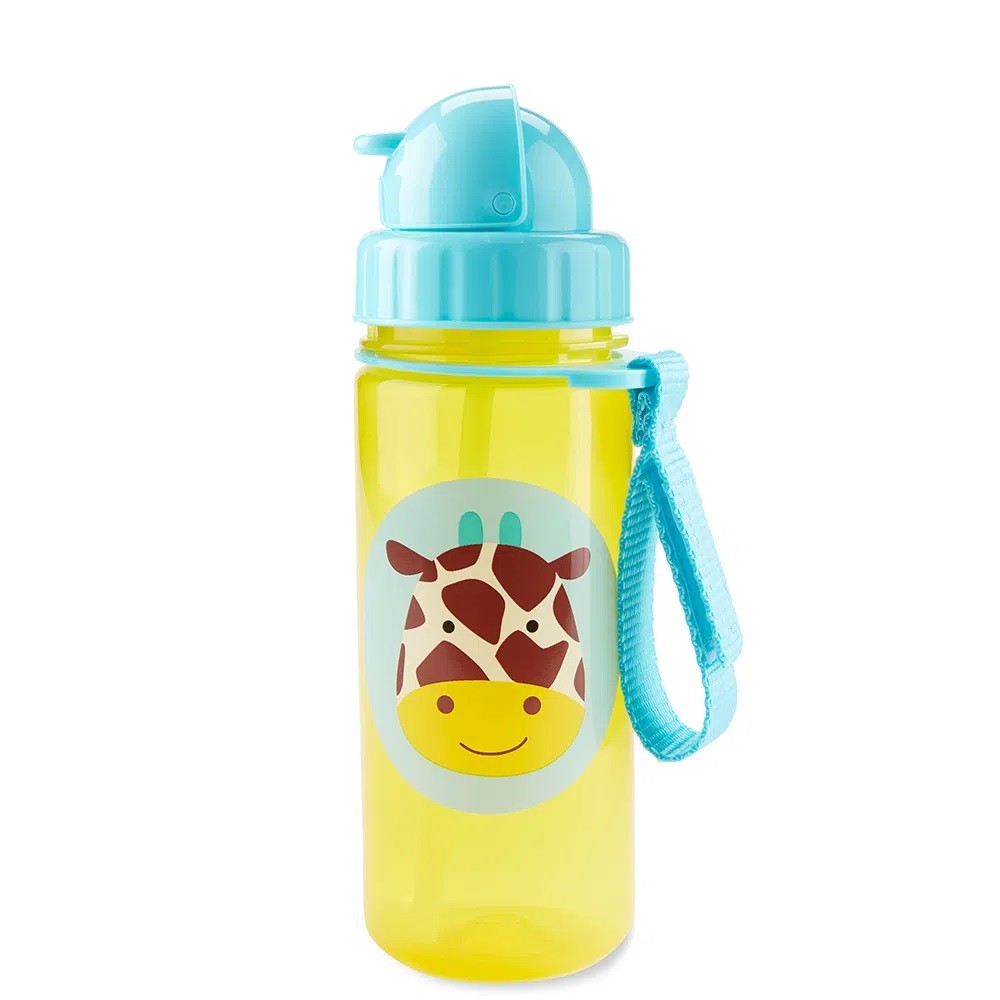 Garrafa Infantil Flip Zoo Girafa Skip Hop Garrafinha Escolar Skip Hop Garrafinha Infantil Skip Hop