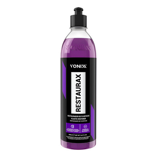 Restaurax Restaurador Revitaliza Roxo Plásticos -Vonixx 500 Ml