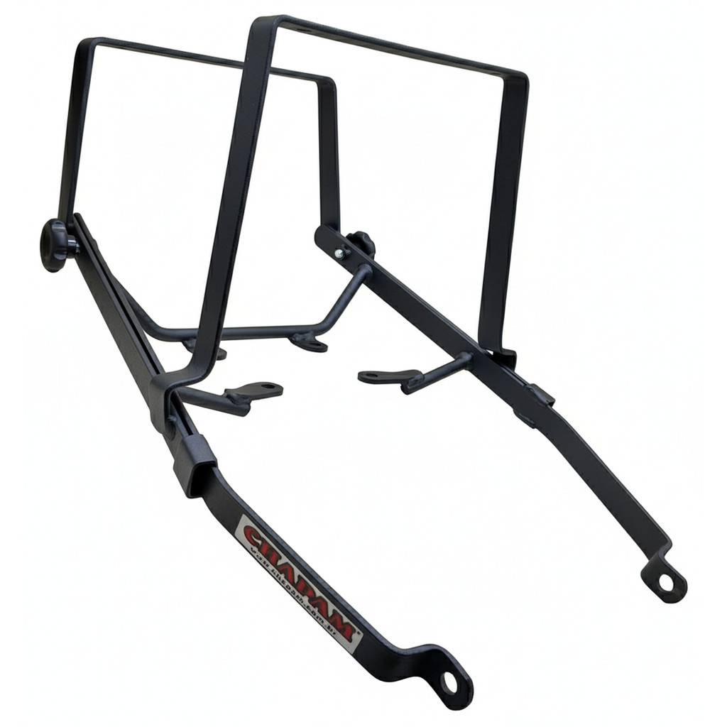 SUPORTE BAÚ MOTOBOY CHAPAM HONDA FAN 160 / START 160 /  2014 A 2015 ( ALTO ) ( PRETO FOSCO )