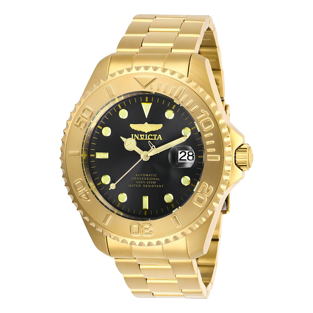 Relógio Masculino Invicta Pro Diver 28952 Automático Dourado