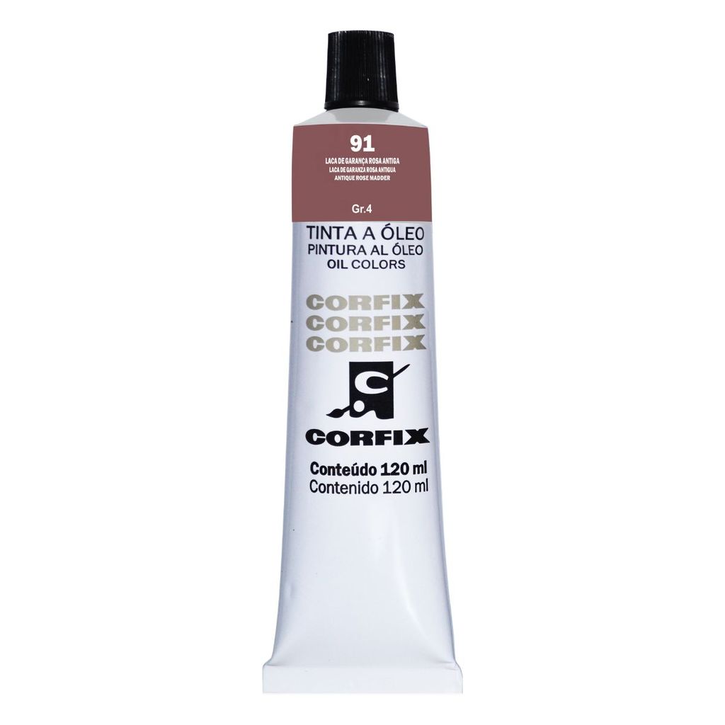 Tinta Oleo Corfix G4 91 Laca de Garança Rosa Antiga 120ml