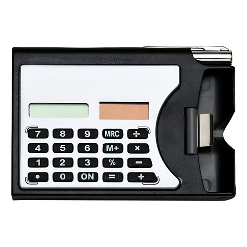 Calculadora + Suporte Cartão De Visitas + Porta Caneta Solar