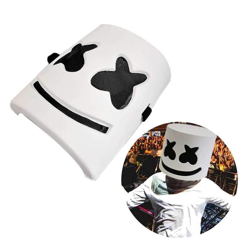 Máscara Dj Marshmello Acessório Fantasia Cosplay Festa Carnaval Halloween - Mpfestaecia