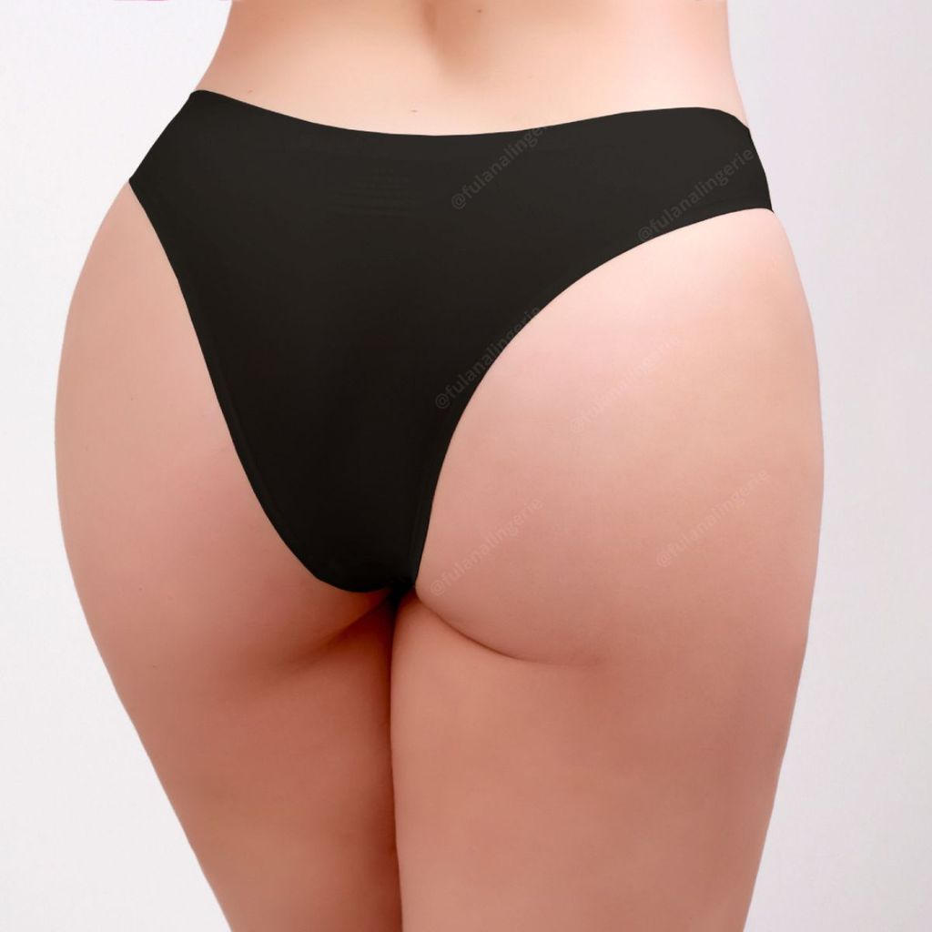 Kit Calcinhas Sem costura Tanga Corte a Laser Leve Poliamida -Tanga Import
